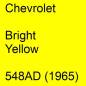 Preview: Chevrolet, Bright Yellow, 548AD (1965).